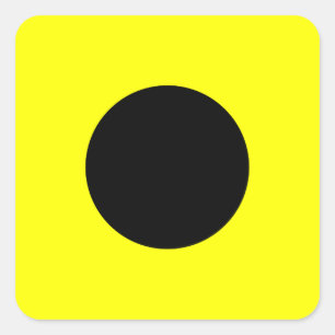 Sticker Carré LETTRE DU Drapeau Nautique I (Inde)