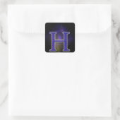 Sticker Carré Lettre H (Sac)