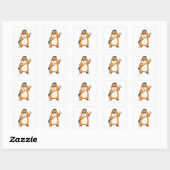 Sticker Carré Lettre hamster Postman (Feuille)