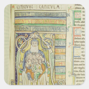 Sticker Carré Lettre historique 'A' décrivant les générations