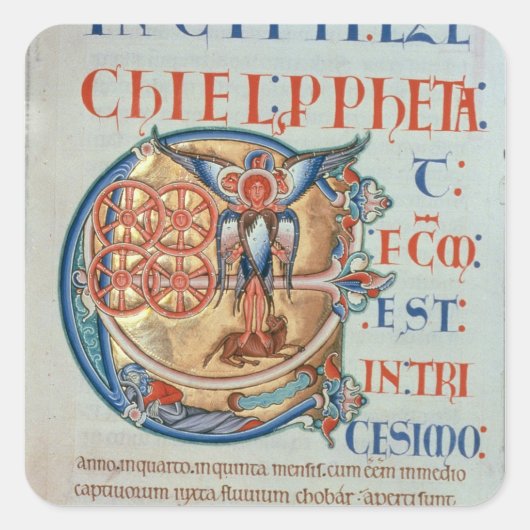 Sticker Carré Lettre initiale "E" et est de factum (Devant)