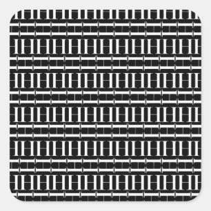 Sticker Carré Lettre initiale H monogramme