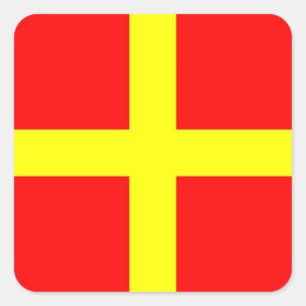 Sticker Carré Lettre internationale du pavillon maritime nautiqu