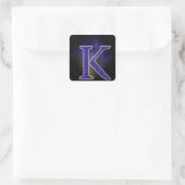 Sticker Carré Lettre K (Sac)