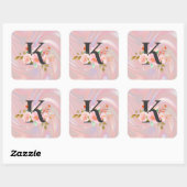 Sticker Carré Lettre K (Feuille)