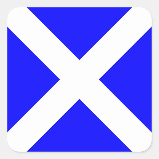 Sticker Carré Lettre M (Mike) du signal du drapeau nautique (Devant)