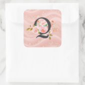 Sticker Carré Lettre Q (Sac)