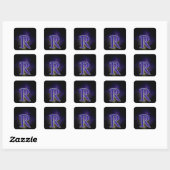 Sticker Carré Lettre R (Feuille)