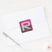 Sticker Carré Lettre r (Enveloppe)