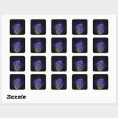 Sticker Carré Lettre S (Feuille)