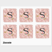 Sticker Carré Lettre S (Feuille)