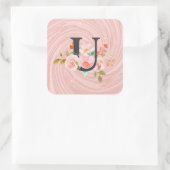 Sticker Carré Lettre U (Sac)