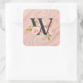 Sticker Carré Lettre W (Sac)