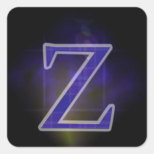Sticker Carré Lettre Z