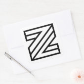 Sticker Carré Lettre Z  (Enveloppe)