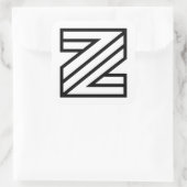 Sticker Carré Lettre Z  (Sac)