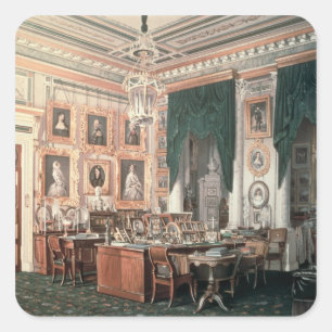 Sticker Carré L'étude d'Alexandre III au Palais de Gatchina