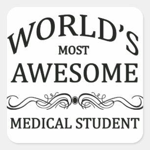 Sticker Carré L'étudiant en médecine le plus impressionnant du