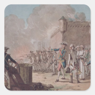 Sticker Carré Levée du siège de Pondichéry, 1748, tombe