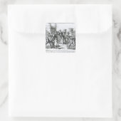 Sticker Carré L'exécution du duc de Monmouth (Sac)