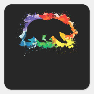 Sticker Carré LGBT Drapeau Sons Gay Je suis en copie