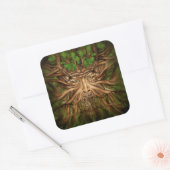 Sticker Carré L'homme vert - Printemps (Enveloppe)