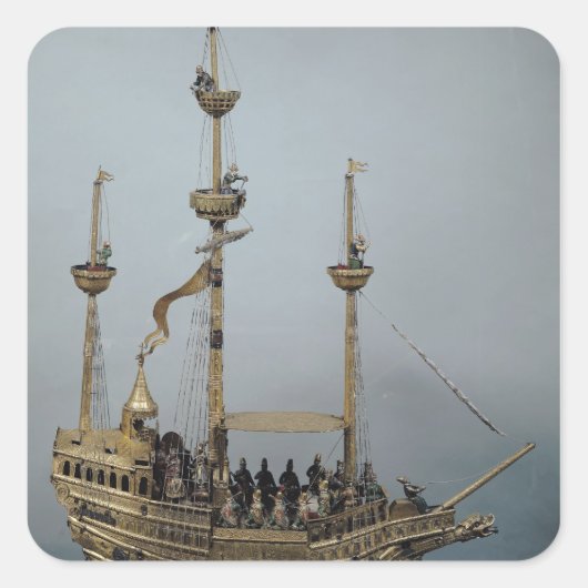 Sticker Carré L'horloge automatique Charles V (Devant)