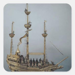 Sticker Carré L'horloge automatique de Charles V