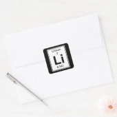 Sticker Carré Li - Lithium (Enveloppe)