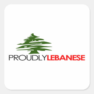 Sticker Carré Libanais Fiers, Libanais Et Fiers - Liban