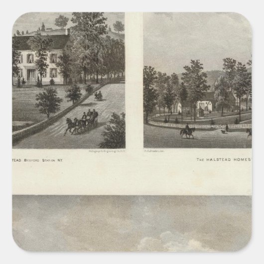 Sticker Carré Libby, Résidences Halstead (Devant)