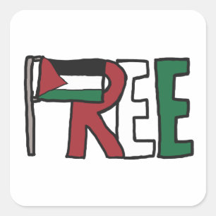 Sticker Carré Libérer la Palestine