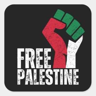 Sticker Carré Libérez la Palestine Gaza - Liberté pour les Pales