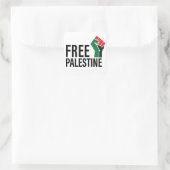 Sticker Carré Libérez la Palestine, Solidarité avec la Palestine (Sac)