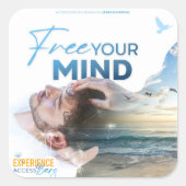 Sticker Carré Libérez votre ticker mental (Devant)