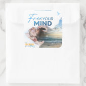 Sticker Carré Libérez votre ticker mental (Sac)