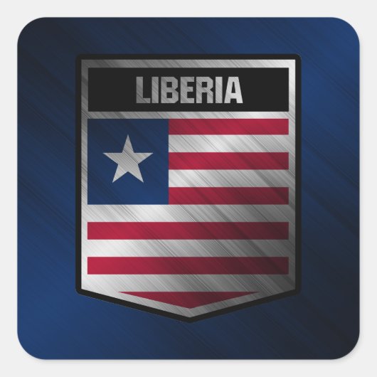 Sticker Carré Libéria (Devant)