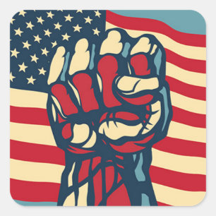 Sticker Carré Liberté