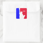Sticker Carré Liberté de la Ligue majeure (Sac)