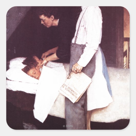 Sticker Carré Liberté de la peur (Devant)