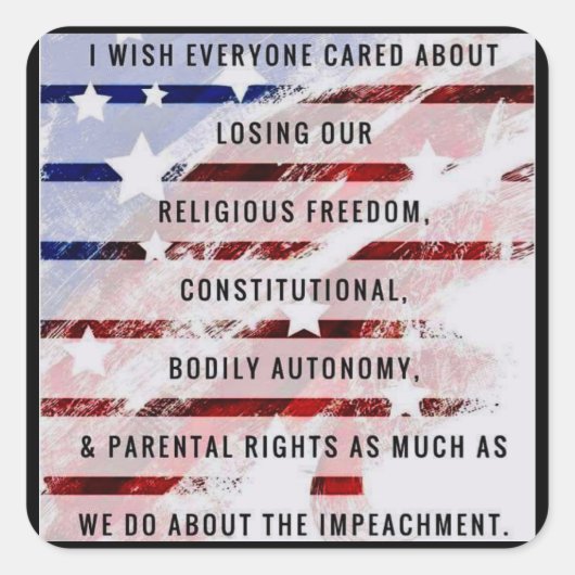 Sticker Carré Liberté Médicale (Devant)