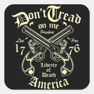 Sticker Carré Liberty Of Death USA
