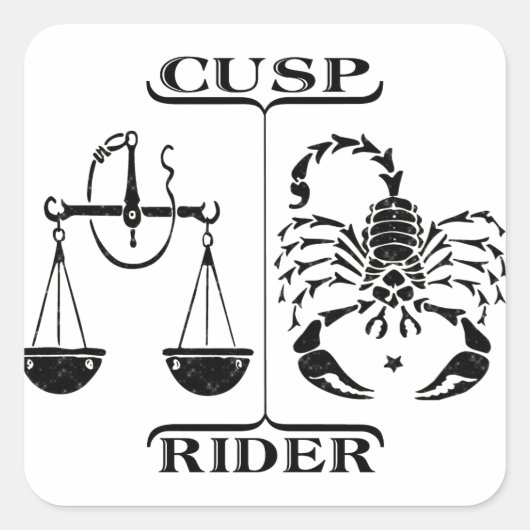 Sticker Carré Libra/Scorpio (Devant)