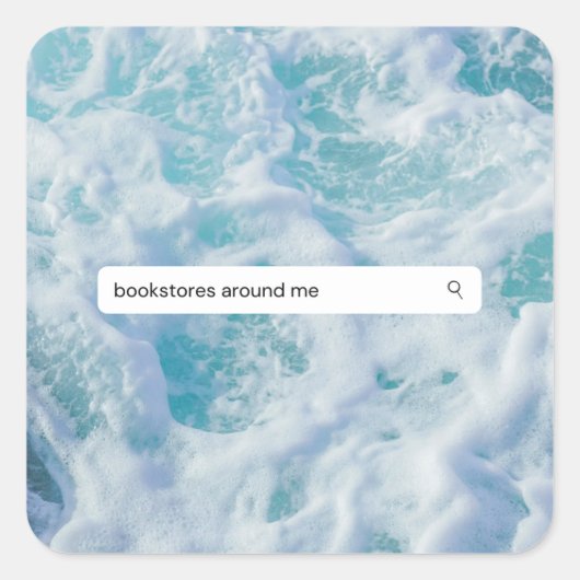 Sticker Carré librairies près de moi (Devant)