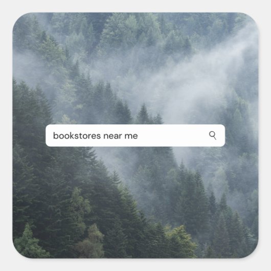 Sticker Carré Librairies près de moi dans les Bois (Devant)