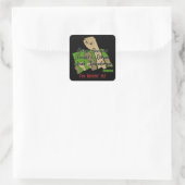 Sticker Carré Libye libre (Sac)