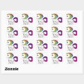Sticker Carré Licorne (Feuille)