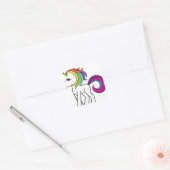 Sticker Carré Licorne (Enveloppe)