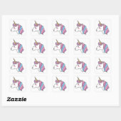 Sticker Carré Licorne (Feuille)