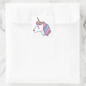Sticker Carré Licorne (Sac)